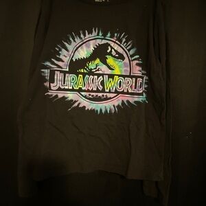 Jurassic World Black Tie-Dye T-Shirt